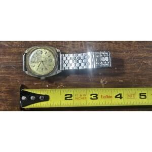 Vintage Bolero Presidential Wristwatch Unbreakable Mainspring Mini Calendar